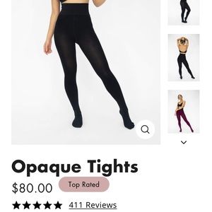 Sheertex Black Opaque Super Strong No-Run Tights